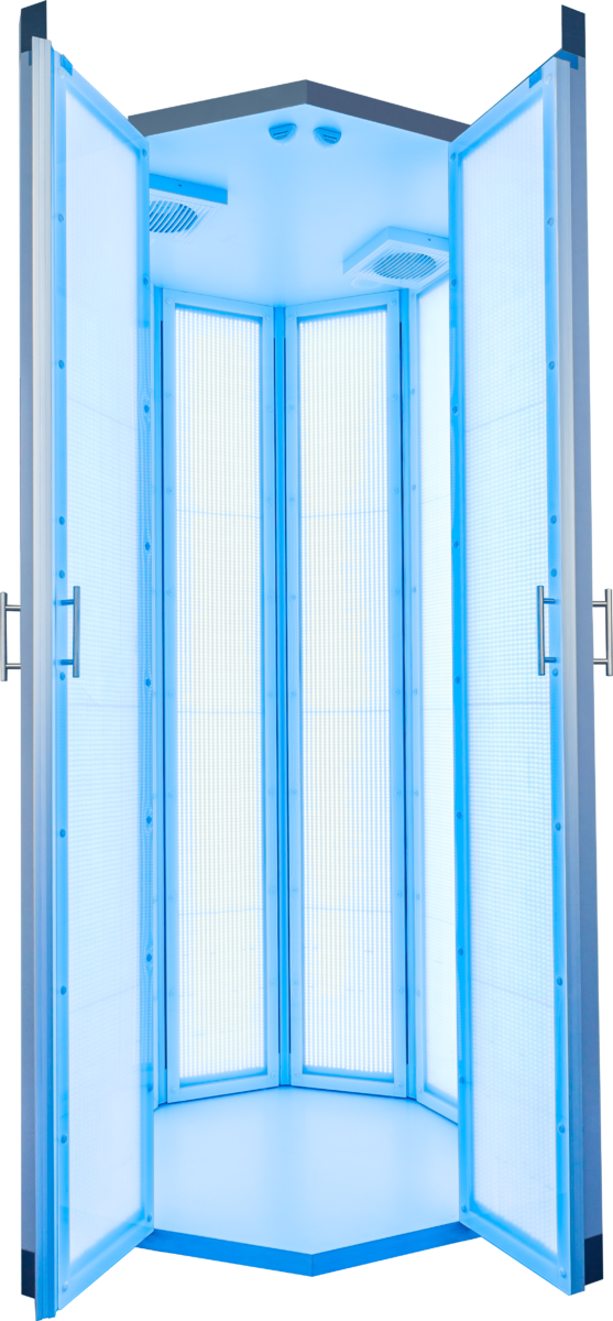 Ansicht geöffnetes PANDIIIA<sup>®</sup> Lichttherapiegerät